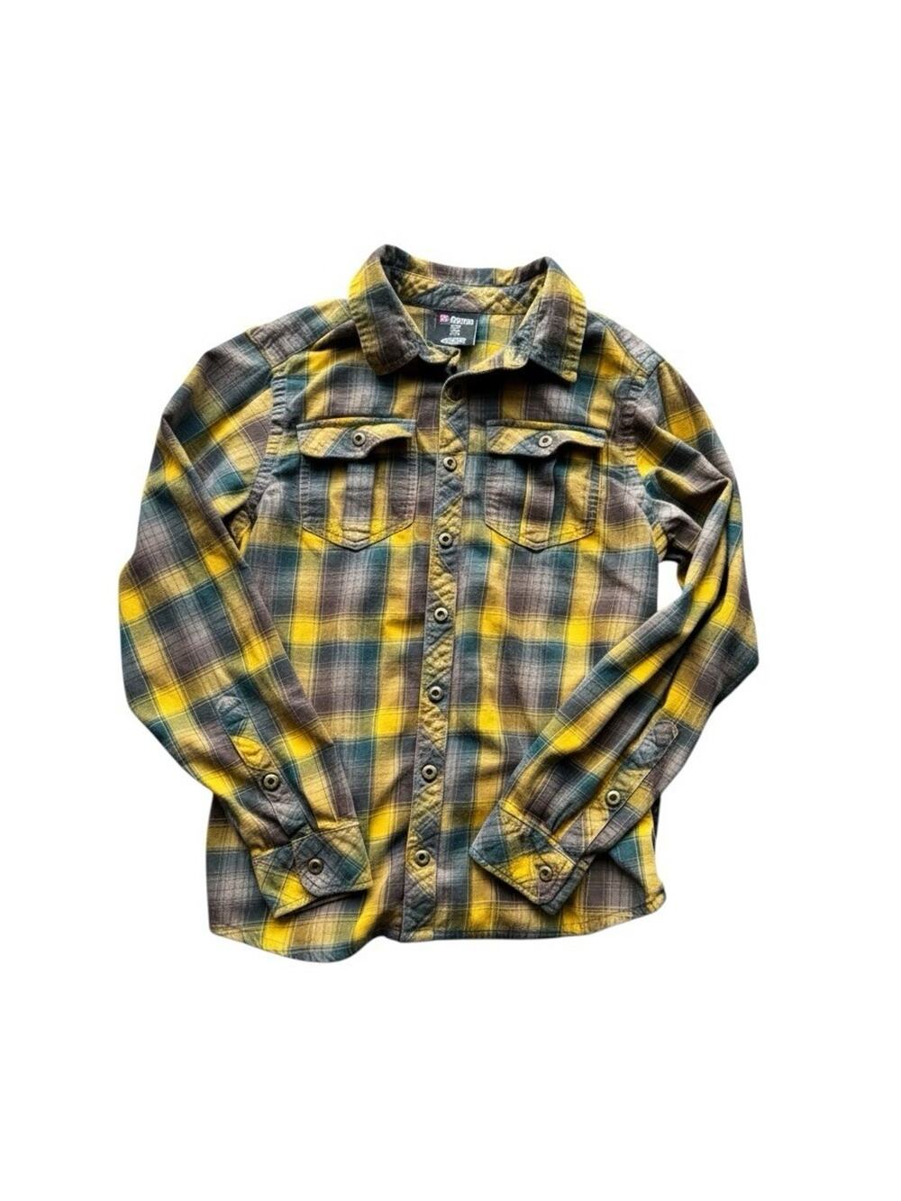 Sherpa Adventure Gear Men's Medium Flannel Shirt Slate Plaid
